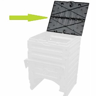 Ersatzteil / Zubehör: DECKEL Graf ECO-Master Komposter 300 L, schwarz  - 1 Deckelhälfte