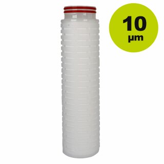 Polypropylen Filterkartusche 10 Mikron (µm)  für Ultrafiller bzw. für Vakuum-Abfüllgeräte, Klärfilter, nicht waschbar