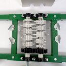 NEUES MODELL 2025 - mit verbesster Handkurbel: Fischer-Lahr® Obstmühle OM 7 CLASSIC,  Handbetrieb / Hand-Kurbel, Hakenwalzen, 7 Liter  Edelstahltrichter, Maische ca. 80-100 kg/Std., für Äpfel, Birne etc