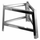 Edelstahlkanne gebördelt / Lagerkanne für Speiseöle 100 Liter mit Fußgestell mit Basic Schraubhahn 1/2"