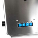 Elektrischer Hand Flaschen-Etikettierer Edykedy EK100, mit zusächlich pneumatsichem Andruck zum stehenden Etikettieren von Flaschen, Gläsern, Konserven-Dosen oder anderer Zylinder, für ein Vorder-Etikett, made in Germany (Versand kostenfrei *)