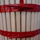 Obstpresse Holz - Kelter manuell  hydraulisch:  Weinpresse (Traubenpresse)  / Apfelpresse OPH70, 325 Liter Presskorb-Inhalt, mit Fahrwerk, hand-hydraulische Korbpresse (versandkostenfrei)*