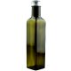 Restposten / Sonderposten: 10x klassische Marasca Speise-Öl / Olivenöl-Flasche 0,5L, Glas antik-grün,  Verschluss-Gewinde PP31,5