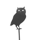 Gartendeko: Gartenstecker / Zaunfigur "Eule...