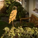 Gartendeko rostig: Gartenstecker / Zaunfigur "Adler" mit Erdspieß in Edelrost, Metall, Rost, 122cm groß, Stahl 2mm Material-Stärke, original Rottenecker Objekt