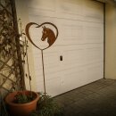 Gartendeko rostig: Gartenstecker / Zaunfigur...