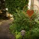 Gartendeko rostig: Gartenstecker "Herz" mit Erdspieß in Edelrost, Metall, Rost, ca. 110cm groß, 2mm dicker Stahl, original Rottenecker Objekt
