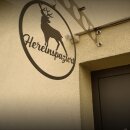 Gartendeko: Aufhänger Hirsch...