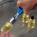 Flaschen mit Drehverschluss versiegeln: Kapselversiegler  / Siegelpresse manuell,  für PP 18mm  Handschraub-Verschlüsse mit Originalitäts-Ring / Originalitäts-Sicherung / Abrissring, made in EU