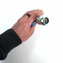 Flaschen mit Drehverschluss versiegeln: Kapselversiegler  / Siegelpresse manuell,  für PP 18mm  Handschraub-Verschlüsse mit Originalitäts-Ring / Originalitäts-Sicherung / Abrissring, made in EU