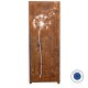 Sichtschutz Rost / Zaunelement / Stele in Edelrost:  YERD  Edelrost Garten-Sichtschutzwand "Pusteblume L", Höhe 158cm Breite 60cm,  sehr stabiler 1,5mm Stahl rostig,  inkl. Metall Bodenspießen und Bodenwinkeln zum stecken oder fest verschrauben
