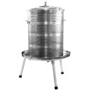 Fischer Edelstahl Hydropresse 90 Liter INOX, Kelter / Apfelpresse / Obstpresse mit Wasserdruck-Antrieb,  mit zusätzlichem Druckminderer (!) (versandkostenfrei)*