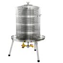Fischer Edelstahl Hydropresse 90 Liter INOX, Kelter / Apfelpresse / Obstpresse mit Wasserdruck-Antrieb,  mit zusätzlichem Druckminderer (!) (versandkostenfrei)*