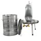 Fischer Edelstahl Hydropresse 90 Liter INOX, Kelter / Apfelpresse / Obstpresse mit Wasserdruck-Antrieb,  mit zusätzlichem Druckminderer (!) (versandkostenfrei)*