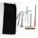 YERD 5-in-1 Multi-Freischneider: 4-Takt Benzin-Motorsense, Heckenschere, Ast-Kettensäge und Freischneider/Rasentrimmer in einem / 1,5 PS / universelle 25,4 mm Aufnahme - STARTER SET 1