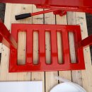 Manuell hydraulische Tisch-Korbpresse, 25 Liter,   Obstpresse mit bis zu10 Tonnen Pressdruck,  60-80 l Stundenleistung, Holz-Presskorb, Edelstahl-Ablaufwanne, sehr stabile Qualität, made in EU (versandkostenfrei)*