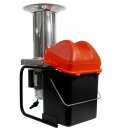 Set ideal für ca. 300kg Äpfel: Obstpresse manuell hydraulisch, 23 Liter Kelter, lebensmittel-berührende Teile aus Edelstahl, Fischer OPRAH23 + Obstmühle Fruit-Shark als Lagerverkauf Set-Angebot