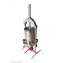 Obstmühle + Obstpresse Set-Angebot - ideal für ca.150-200kg Äpfel: Obstpresse hydraulisch Edelstahl: 18 Liter  Obstpresse / Beerenpresse / Apfelpresse  OPRIH18 incl. Presstuch + elektrische Obstmühle Fruit-Shark (versandkostenfrei)*