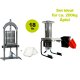 Obstmühle + Obstpresse Set-Angebot - ideal für ca.150-200kg Äpfel: Obstpresse hydraulisch Edelstahl: 18 Liter  Obstpresse / Beerenpresse / Apfelpresse  OPRIH18 incl. Presstuch + elektrische Obstmühle Fruit-Shark (versandkostenfrei)*