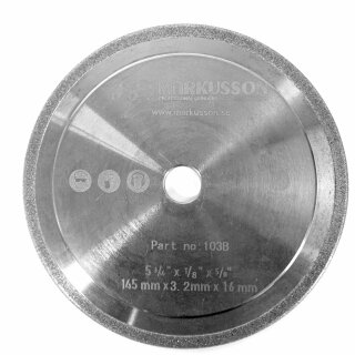 Hochwertige Markusson 3,2mm CBN Schleifscheibe  für Kettenschärfgerät Robo Jolly RJ12,  145 x 3,2 x 16 mm (5 3/4" x 1/8" x 5/8")
