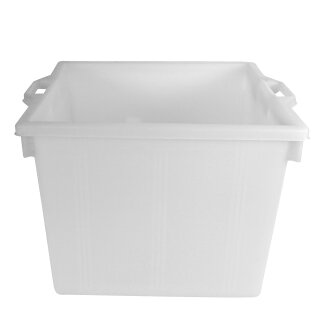 GRAF Rechteckbehälter: Lebensmittelechte Wanne, 40 Liter, rechteckig,  aus ungefärbtem Polyethylen, beständig gegen Laugen und Säuren, stapelbar, dickwandig
