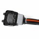 Hochentaster mit Teleskop  3,5m: Elektronische kabellose Akku-Astsäge KVS71000P, Kettensäge Schnittstärke  ca.16cm Äste, Länge 250-350cm, leiser Lauf unter 70 dB(A), inkl. 2x 21,6V 86,4 Wh Lithium-Akku und 3-fach Ladegerät (Versand kostenfrei)