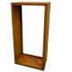 YERD CortenBOX 120: Cortenstahl Beet-Einfassung 120x60x35cm, 35cm Hochbeet, echter 1,6mm Corten-Stahl (!),Farbe Rost-Patina, verschweißt - nicht verschraubt, witterungs-beständig, kann auch stehend als Brennholz-Regal verwendet werden