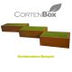 YERD CortenBOX 120: Cortenstahl Beet-Einfassung 120x60x35cm, 35cm Hochbeet, echter 1,6mm Corten-Stahl (!),Farbe Rost-Patina, verschweißt - nicht verschraubt, witterungs-beständig, kann auch stehend als Brennholz-Regal verwendet werden