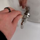 Edelstahl Gärfass für Bier und Most 150 L, offen mit austauschbaren Edelstahldeckel und Silikonring-Dichtung,  inkl. Gärspund und Auslaufhahn, hergestellt in Europa