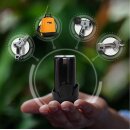 Elektrische 12 Liter Akku Rückenspritze / Unkrautspritze VOLPI VBE Elektron, 3 bar Druck, 12V 6Ah (72 Wh) Akku INKL. Transportwagen