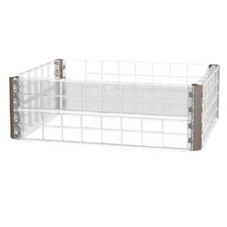 Schützendes Wachstums-Modul für ERGO Quadro M Hochbeet-System 60cm, transparentes 60x80 x25cm Modul