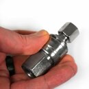 Zubehör / Ersatzteil YERD Luftschlauchtrommel Adapter - Druckluft Schnellkupplung männlich (OHNE weibliches Teil) 1/4" Zoll