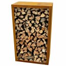 YERD CortenBOX 100: Cortenstahl Beet-Einfassung 100x60x35cm,  35cm Hochbeet aus echtem 1,6mm Corten-Stahl (!), Farbe Rost-Patina, verschweißt - nicht verschraubt, witterungs-beständig, kann auch stehend als Brennholz-Regal verwendet werden
