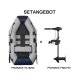 SET-ANGEBOT Schlauchboot mit Motor Prowake Schlauchboot TK-IB200 mit Elektromotor PSM-P30