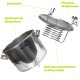 Saft Pasteurisier-Anlage P60 Zottel 60L/h aus Edelstahl, Durchlauferhitzer mit Wasserbad, Gaskocher erforderlich, kleiner und langlebiger Saft-Pasteurisier-Topf , Durchlauferhitzer geeignet für Apfelsaft etc,  made in EU (Versand kostenfrei*)