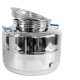 Edelstahlkannen geschweißt:  Fischer Polish-Line Edelstahlkanne in verschiedenen Ausführungen mit Zubehör, von  3L, 10L, 15L, 30L, 50L, 75L bis 100L 25 Liter mit Premium V2A Kugelhahn 1/2"