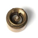 Rückschlagventil 3/4" Zoll Rückschlagklappe, Innengewinde, Messing, für Wasser IG 3/4" 19mm, ohne Saugkorb