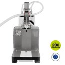 Vakuum-Abfüller elektrisch mit 1 Abfüll-Stationen, 8mm Mignon Füllstutzen Edelstahl, für kleine Flaschen / Flakons / Apotheker-Flaschen, bis 80°C (Versand kostenfrei *)