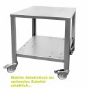 Vakuum-Abfüller elektrisch mit 1 Abfüll-Stationen, 8mm Mignon Füllstutzen Edelstahl, für kleine Flaschen / Flakons / Apotheker-Flaschen, bis 80°C  (Versand kostenfrei *)