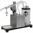 Vakuum-Abfüller elektrisch mit 1 Abfüll-Stationen, 8mm Mignon Füllstutzen Edelstahl, für kleine Flaschen / Flakons / Apotheker-Flaschen, bis 80°C  (Versand kostenfrei *)