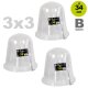 B-Ware: 9x Pflanzen vor Frost, Schnecken und Hagel schützen: 3x3er Set - 34cm YERD  BIO-SPHÄRE MAXI - flexible Pflanzglocke / Pflanzenhut / Anzucht-Glocke mit Bewässerungs- und Klima-Ventil + Bodenbefestigung, Schutz für Sämlinge