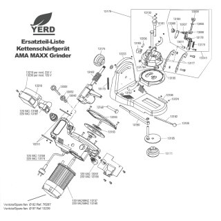 FUEHRUNG MAXX VERZINKT / Ersatzteil für Kettenschärfgerät MAXX Pro-Grinder: Ersatzeil-Nummer  13177
