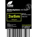 YERD 3x6m Abdeckplane mit Ösen, wasserdicht:...