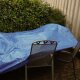 YERD 3er SET - Abdeckplanen mit Ösen, wasserdicht:  Gewebeplanen pool-blau, 140g/m² starkes PE,  mit stabilen 12mm Aluminium-Metallösen, verstärkter Saum und extra verstärkte Eck-Ösen