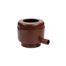 Regenwasser-Sammler: Graf / Garantia Füllautomat Mini in brau DN 50-60 - Regendieb / Regensammler, Kunststoff Regenwasser-Sammler für Regen vom Dach - Zapfe jetzt einfach Wasser aus deiner Regenrinne bzw. dem Fallrohr!