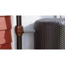 Regenwasser-Sammler: Graf / Garantia Füllautomat Mini in brau DN 50-60 - Regendieb / Regensammler, Kunststoff Regenwasser-Sammler für Regen vom Dach - Zapfe jetzt einfach Wasser aus deiner Regenrinne bzw. dem Fallrohr!