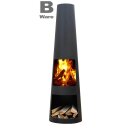 Gartenkamin Feuerstelle Rengo Black - leichter...