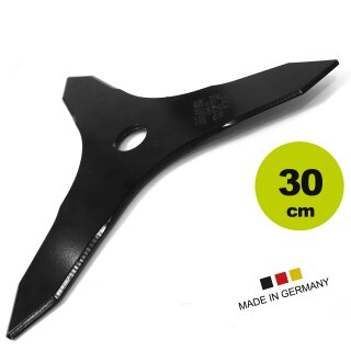 YERD Dickicht-Messer - Motorsense Zubehör:  30cm Freischneider-Messer, 25,4mm (1 Zoll) Bohrung, 3mm dick, 300x25,4x3, OEM Qualität, Made in EU