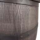 YERD Regenfass Country: Regentonne Wassertank Fass 140 Liter 3/4" Zoll Auslauf mit Messinggewinde, sehr dekorative und realistisches Holzfass-Design, Regenwasser-Speicher aus frostfestem PE-Kunststoff, inkl. Aulaufhahn (Größe "2"), mit Deckel,  made in EU