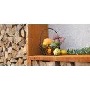 Rückwand für Kaminholzregal-Bausatz Edelrost....